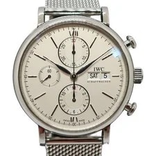 IWC — IWC Portofino Chronograph IW391011 Silver SS Automatic — Watch — resale