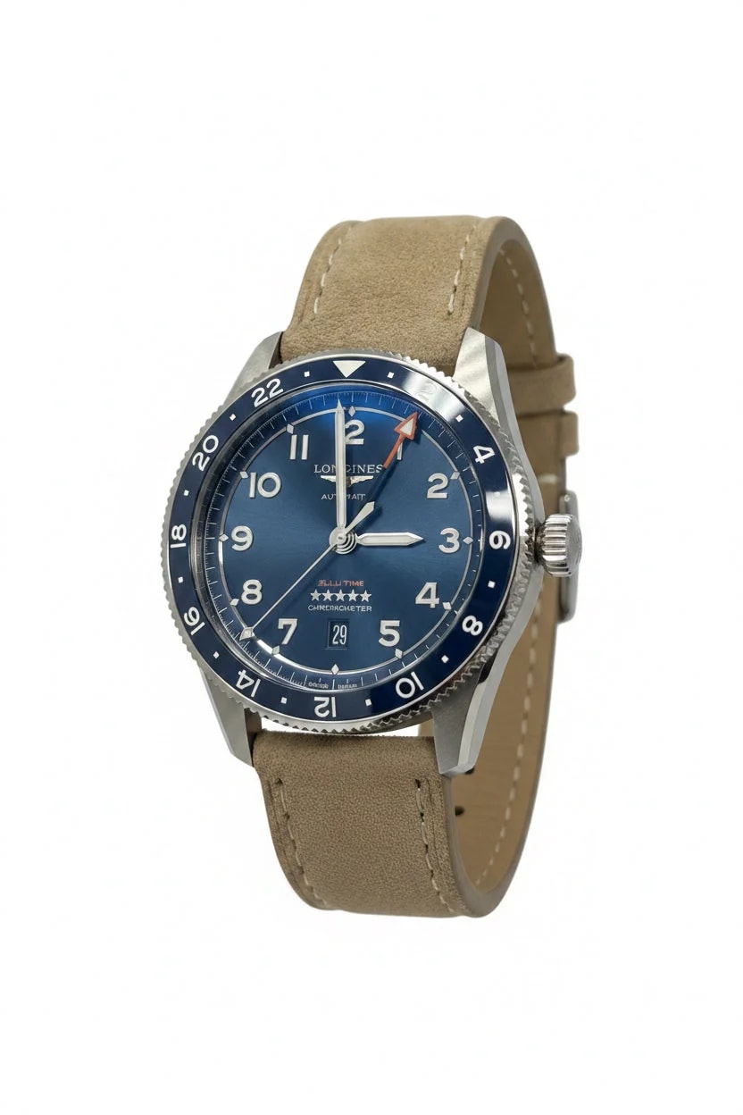 Worldofluxuryus — Longines Spirit Zulu Time Stainless Steel — Watch — resale