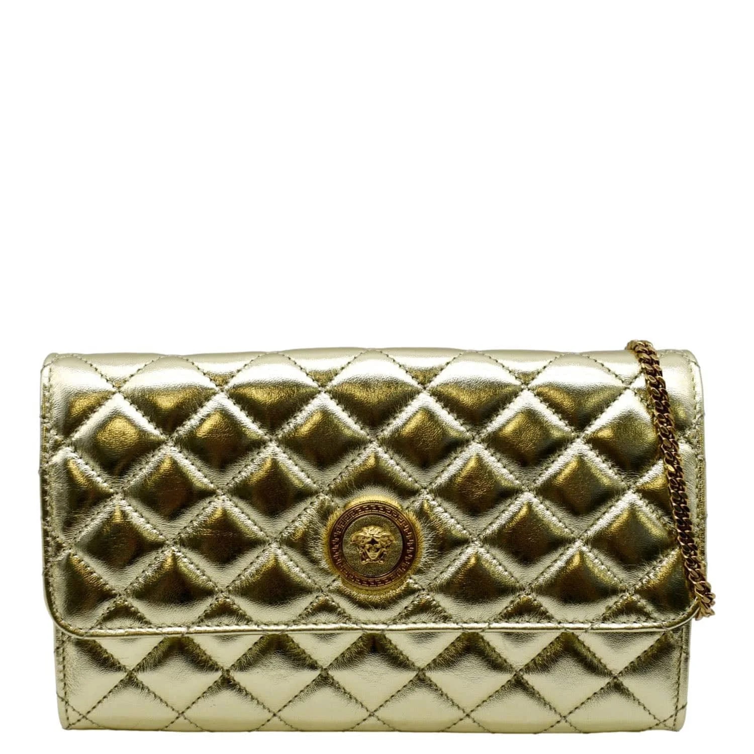 Versace — Versace Medusa Wallet on Chain Metallic — Handbag — resale