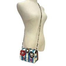 Fendi — Fendi Flowerland 2016SS Chain Crossbody — Handbag — resale