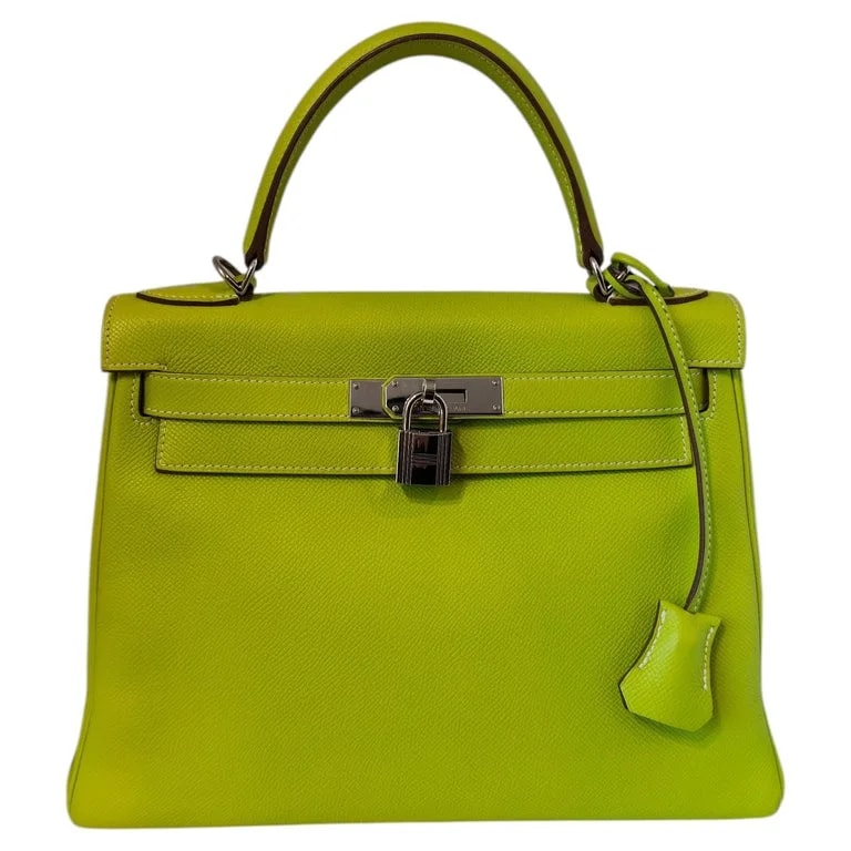 Hermès — Hermès Kelly 28 Kiwi Candy Collection — Designer Shoe — resale