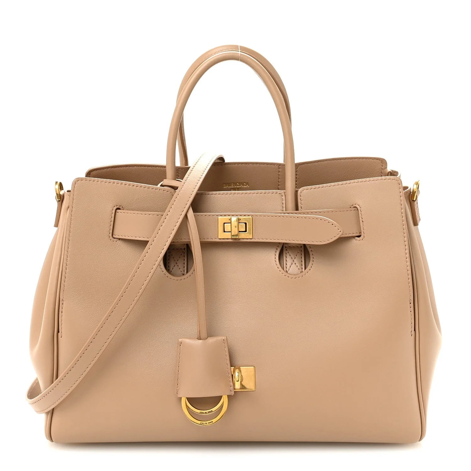Balenciaga — Smooth Small Bel Air Carry All Latte — Handbag — resale