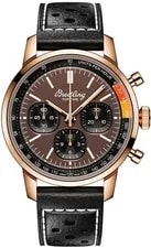 Breitling — Breitling Top Time 41mm RB0176 Brown Dial Black Leather Strap Gold — Watch — resale