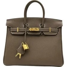 Hermès — Hermes Birkin 25 K Stamp Etoupe Hardware Dust #OK018 — Handbag — resale
