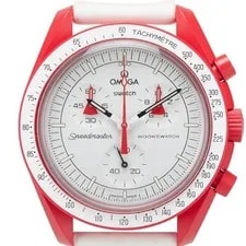 Omega — Omega X Swatch Moonswatch Mission TO Mars SO33R100 Quartz White Dial — Watch — resale
