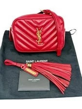Saint Laurent — Yves Saint Laurent Lou Mini Belt in With Ta — Handbag — resale