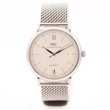 IWC — 40mm 2012 IWC IW356505 Portifino Silver Automatic 35110 Swiss Steel — Watch — resale