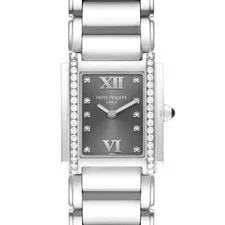 Patek Philippe — Patek Philippe Twenty-4 Grey Dial Diamond Steel 4910 4910A — Watch — resale