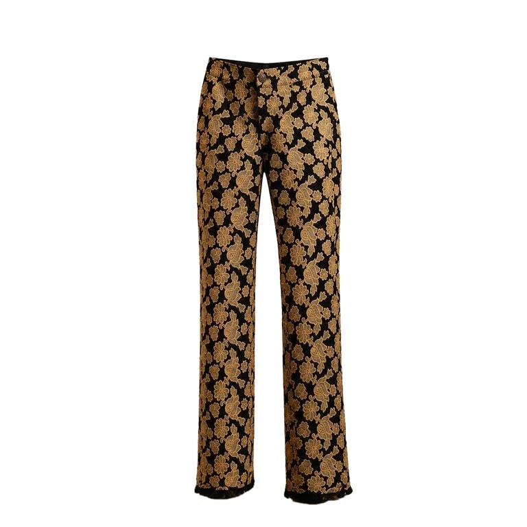 Chanel — Chanel 7K$ New Paris / Rome Embroidered Trousers 36 FR — Clothing — resale