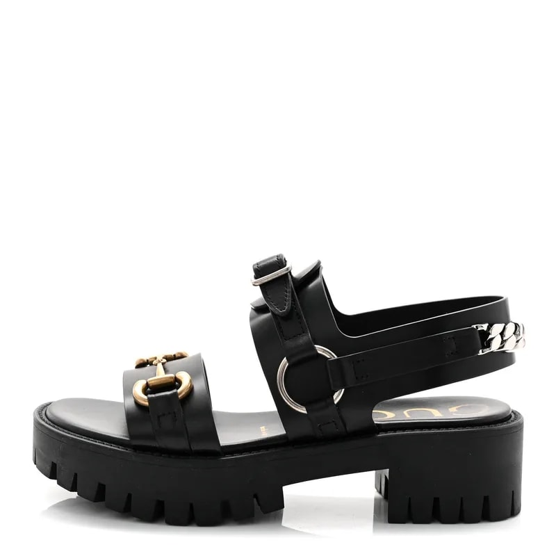 Gucci — Horsebit Bria Lug Sole — Designer Shoe — resale