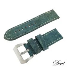 Panerai — Excellent Panerai Genuine Leather Belt With Buckle, 26, Blue, Belt — Watch — resale