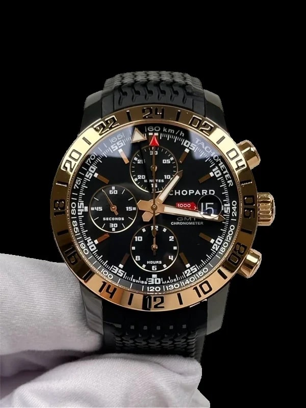 Worldofluxuryus — Chopard Mille Miglia GMT Chrono 18K Yellow Gold & Stainless Steel — Watch — resale