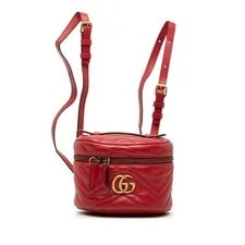 Gucci — Gucci GG Marmont Quilted Backpack Vanity 2 Way 598594 327579 — Handbag — resale