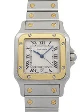 Cartier — Cartier Santos Galb?e LM W20011C4 Quartz Stainless Steel/yellow Gold — Watch — resale