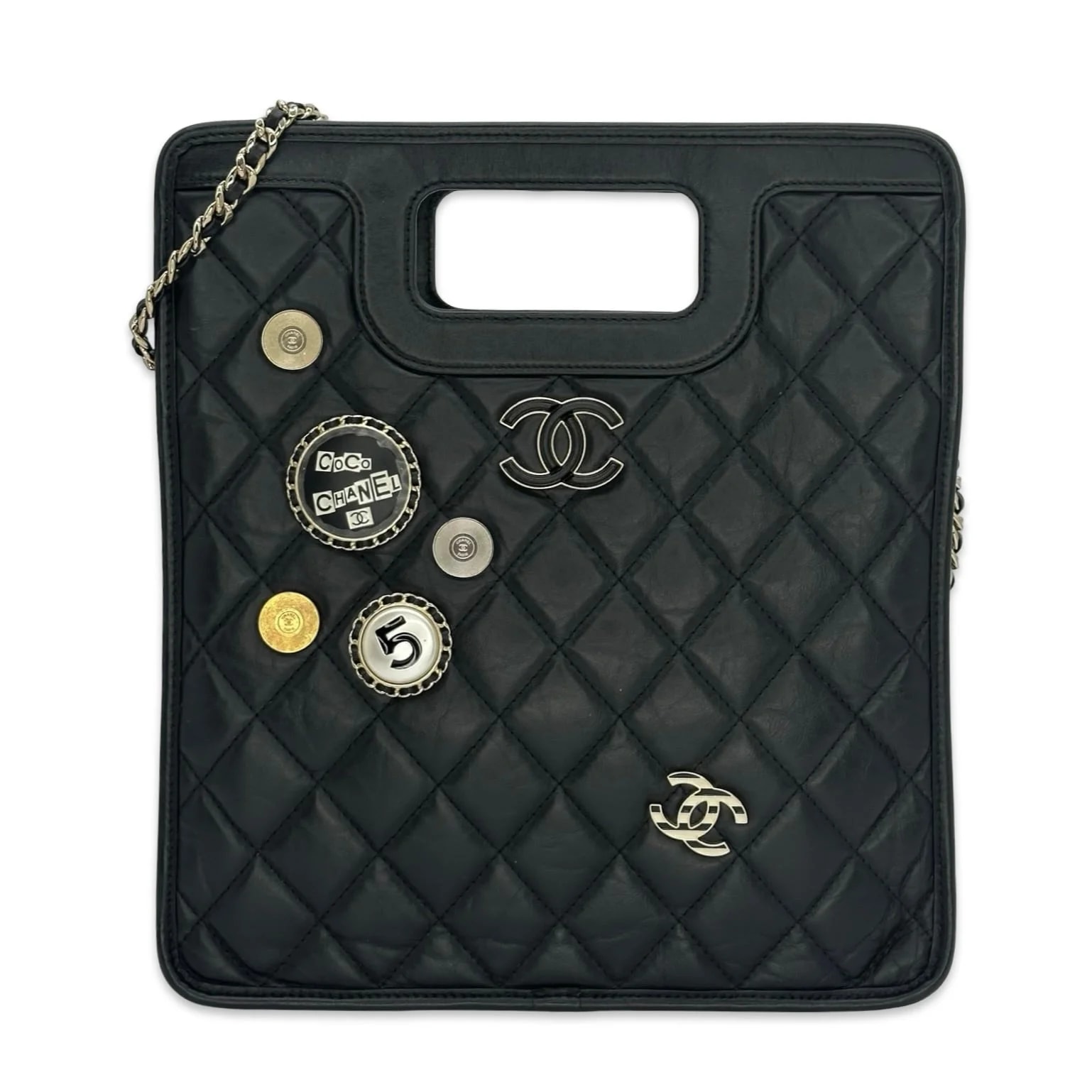 Luv Luxe Scottsdale — Chanel Aged Graphic Catch Charms Small — Handbag — resale