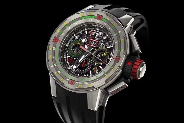 Worldofluxuryus — Richard Mille RM 60-01 Automatic Flyback Chronograph Regatta Titanium — Watch — resale