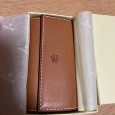 Case — Cosmograph Key Case 4 Series Key Brown Leather Rolex — Watch — resale
