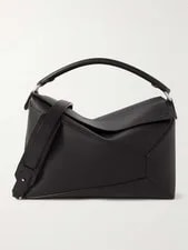 Loewe — Loewe Puzzle Edge Large Logo-Debossed Full-Grain Messenger — Handbag — resale