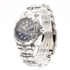 TAG Heuer — TAG Heuer 6000 Series Professional WH1115-K1 38mm Navy Dial Quartz — Watch — resale