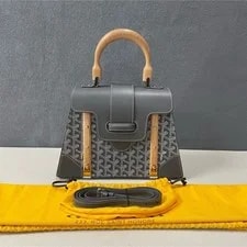 Goyard — Goyard Saigon Structure Wooden Hand Crossbody Woman Auth Ex++ — Handbag — resale
