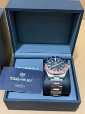 Tag Heuer 43mm WAY201F-0 Aquaracer GMT Pepsi Automatic Steel
