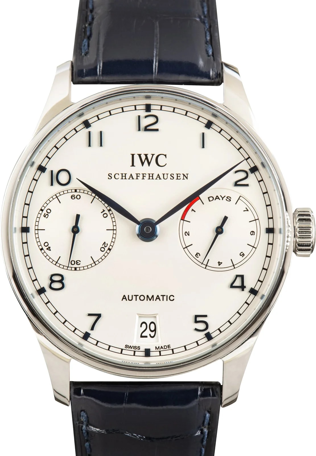 IWC — IWC Portuguese Automatic Ref IW500107 Silver Dial — Watch — resale