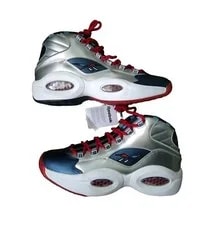 Reebok — Sz 9 Iverson Reebok Harden X Question Mid Shoes FZ1366 AI Answer Patriots — Sneaker — resale