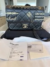 Chanel — $8500 Chanel Coco Clips Flap Charms Small (KS3590a) — Handbag — resale