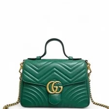 Gucci — Gucci Chevron GG Marmont Top Handle (kc052626d0r) — Handbag — resale
