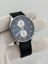 IWC — IWC Portuguese Chronograph Black Dial on Strap IW371404 — Watch — resale
