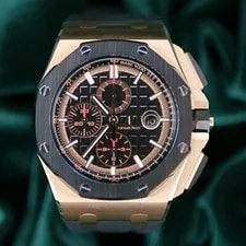 Audemars Piguet — Audemars Piguet Royal Oak Offshore Chronograph Rose Gold Black SET 26401RO — Watch — resale
