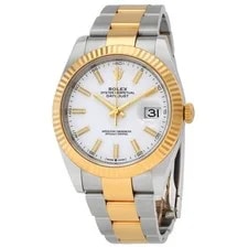 Rolex — Rolex Datejust 41 White Dial Steel and 18K Yellow Gold Oyster — Watch — resale