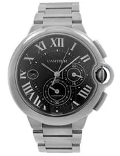 Cartier — Cartier Ballon Bleu 3567 W6920077 Chronograph Black Dial 44MM Automatic — Watch — resale