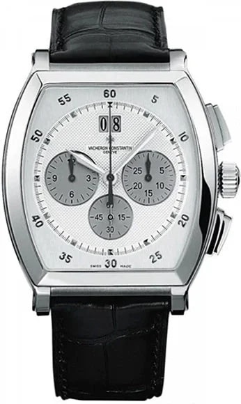 Worldofluxuryus — Vacheron Constantin Malte Tonneau Chronograph 18K White Gold — Watch — resale