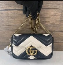Gucci — Gucci GG Marmont Mini Chain / Matelasse Chevron — Handbag — resale