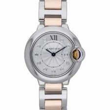 Cartier — Cartier Ballon Bleu 3009 With 28mm Steel & Rose Gold Case and Silver Dial. Ex... — Watch — resale