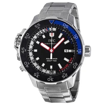 IWC — Aquatimer Black Dial Stainless Steel Batman Bezel IW354703 — Watch — resale