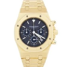 Audemars Piguet — 2024 Archives Audemars Piguet Royal Oak Chronograph 18k Gold Blue 39mm 25860BA — Watch — resale