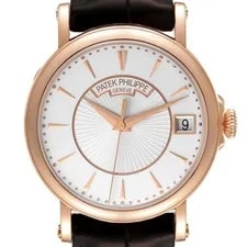 Patek Philippe — Patek Philippe Calatrava 18k Rose Gold Silver Dial 5153R — Watch — resale
