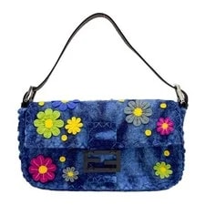 Fendi — Fendi Baguette Floral Embellished — Handbag — resale