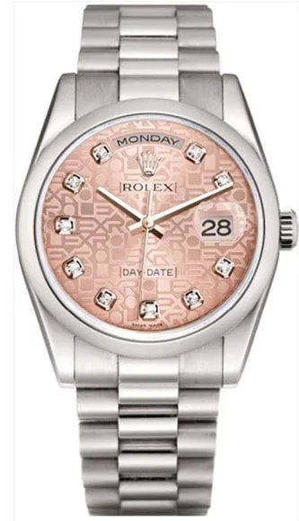 Worldofluxuryus — Rolex Day-Date 18K White Gold Lady's — Watch — resale