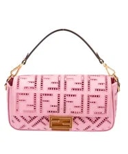 Fendi — Fendi Baguette Ajour Embroidered Ciclamino Auth — Handbag — resale