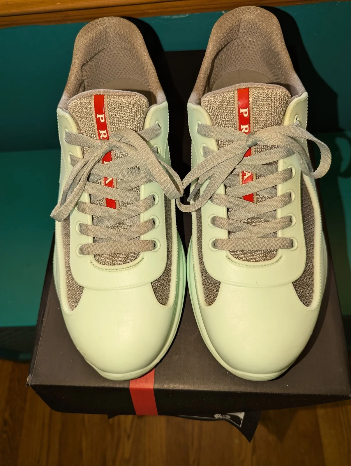 Prada — Authentic Prada Americas CUP Soft 4E6500 US10-10.5 — Sneaker — resale