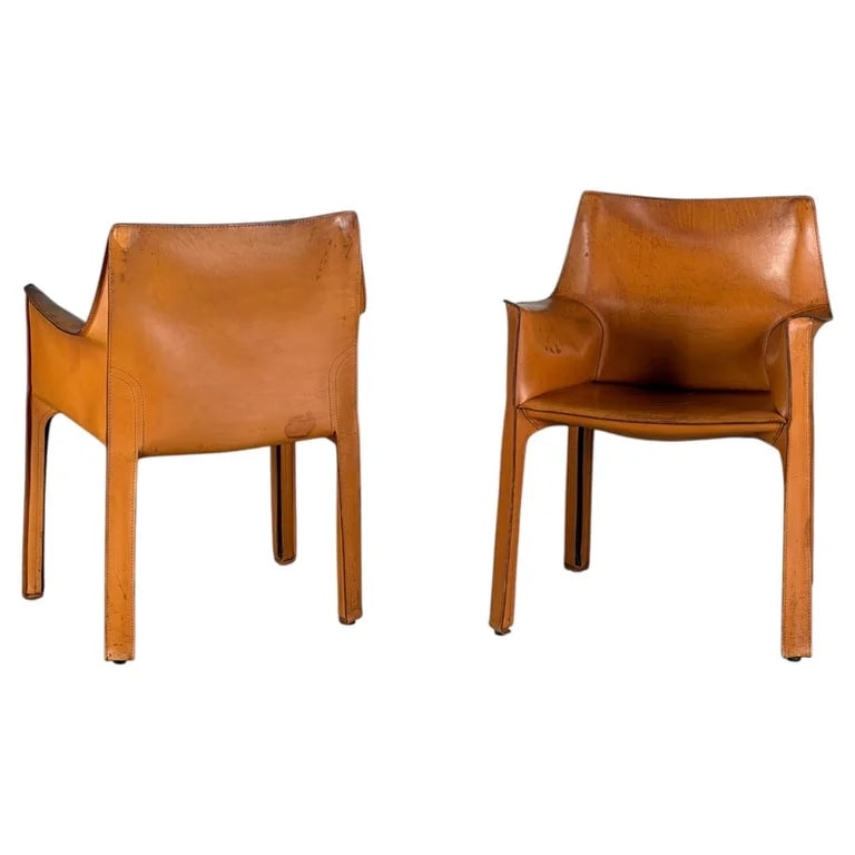 Cassina, Mario Bellini — CAB 413 Armchairs By Mario Bellini for Cassina in Original — Furniture — resale