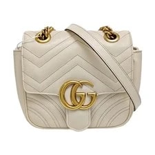 Gucci — Auth Gucci GG Marmont Mini Chevron Chain Crossbody — Handbag — resale
