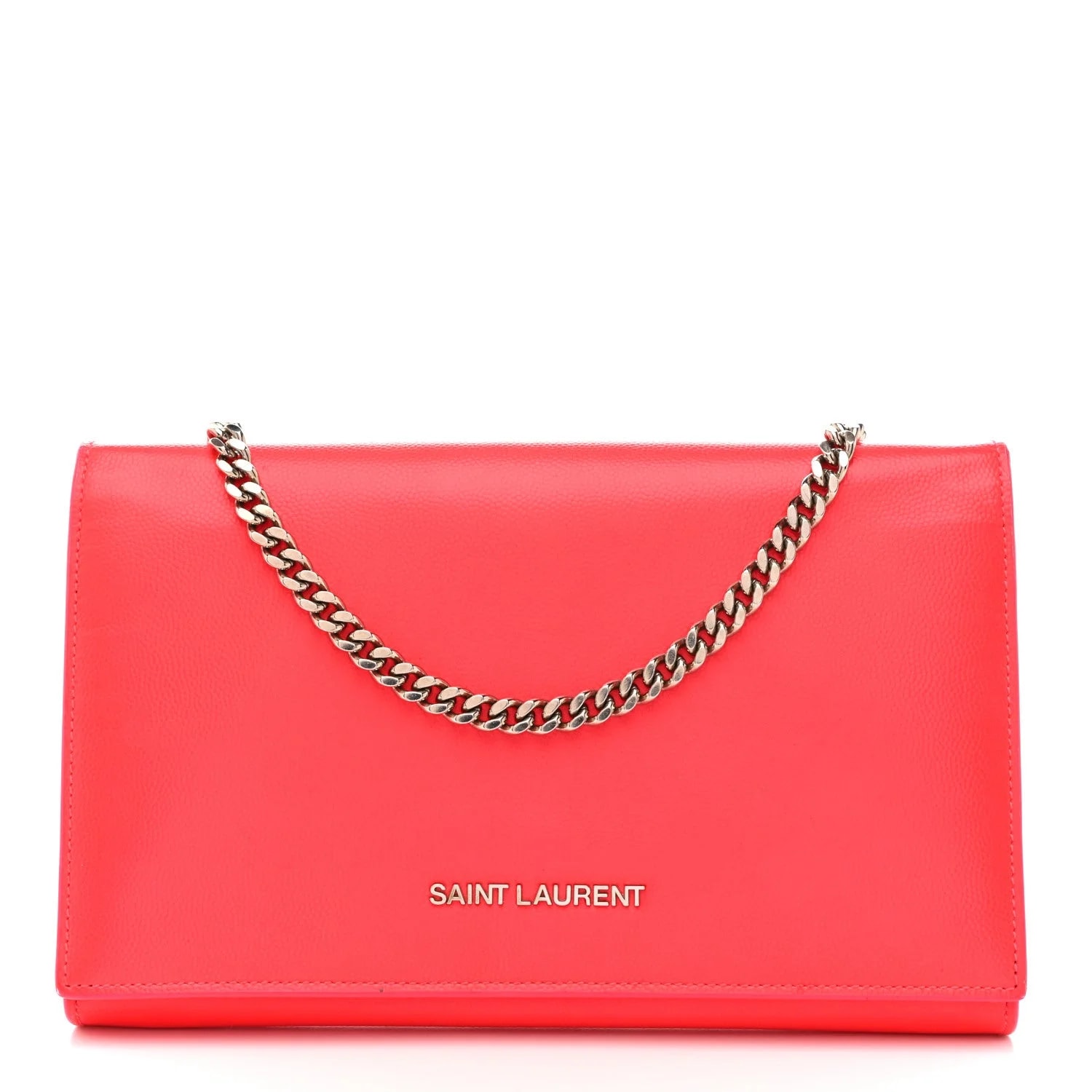 Saint Laurent — Grain de Poudre Classic Letters Chain Wallet — Handbag — resale