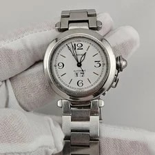 Cartier — Cartier Pasha C Big Date 35mm Steel Automatic Ref 24 — Watch — resale