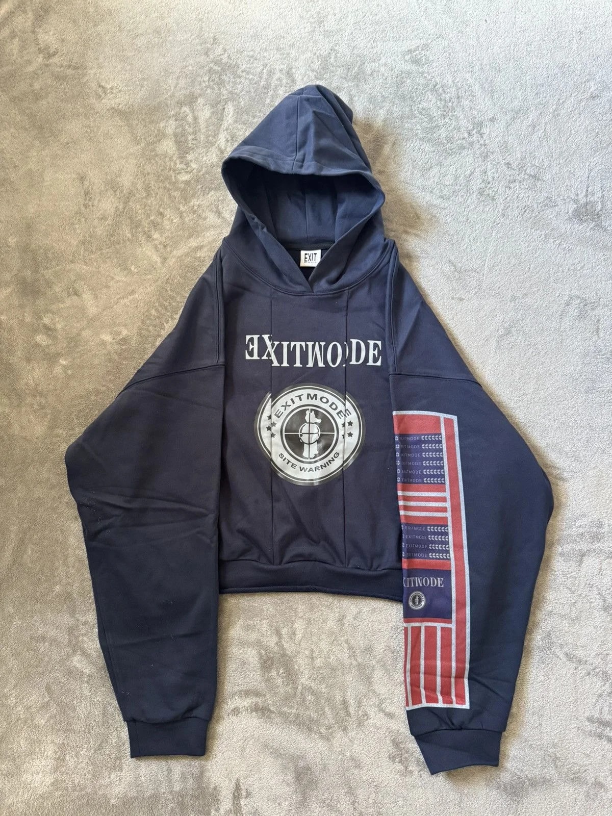 Blind NO Plan Reconstructed Printed Embroidered Hoodie