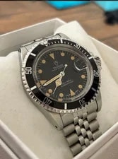 Tudor — Tudor Submariner Black Dial SS 40mm Automatic Working 79090 FromJapan — Watch — resale