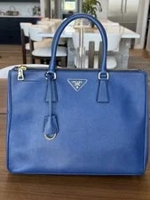 Prada — Prada Bluette Lux Double Zip — Handbag — resale